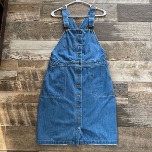Jean overall dress
